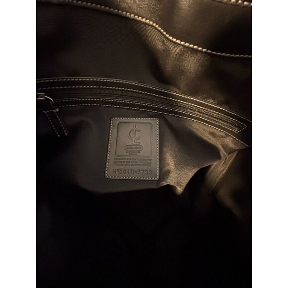 Coach Army Green Bleecker Utility Canvas & Leather Tote Model 5723 - Picture 7 of 8